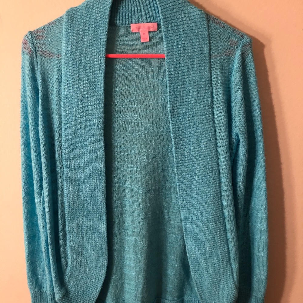 Lilly Pulitzer Blue Cardigan